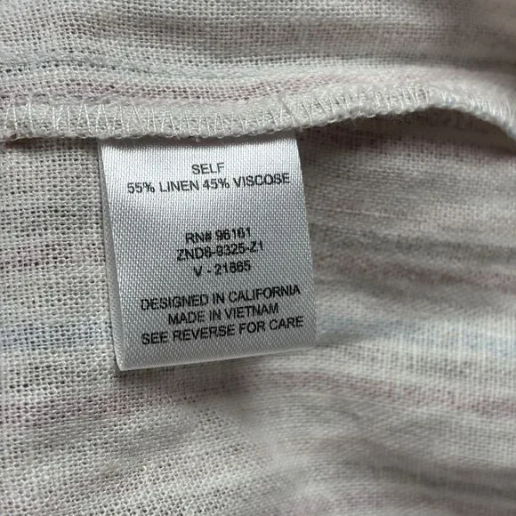 BeBop Spaghetti Strap Linen Button Front Pocketed Midi Dress Women's Size M Pink - Picture 11 of 12